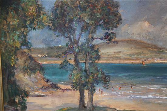 James Herbert Snell (1861-1935) St Georges Wall, Padstow, Cornwall 9.25 x 12.75in.